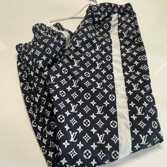 Louis Vuitton Monogram Joggers in Black and White - Picture 1 of 4